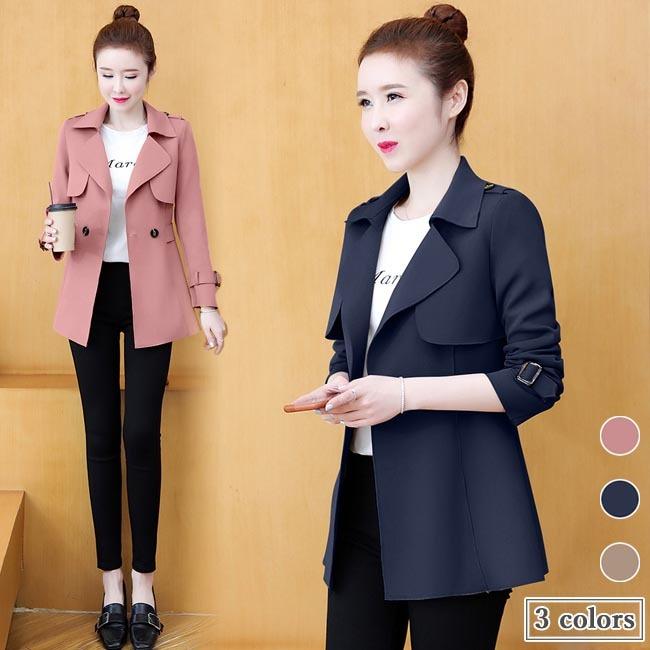 スプリングコート レディース 春 コート ショート丈 トレンチコート 着痩せ 秋 春コート 30代 通勤 ジャケット ショートコート 秋コート 40代 Bjt8172 Le Futur 通販 Yahoo ショッピング