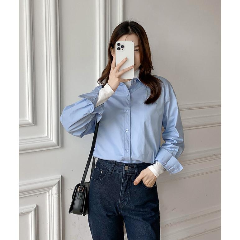 送料無料 シャツ オシャレ カジュアル コットン シンプル ストライプ トップス フォーマル ブラウス レディース 前開き 女性用 無地 長袖 30 Off レディース