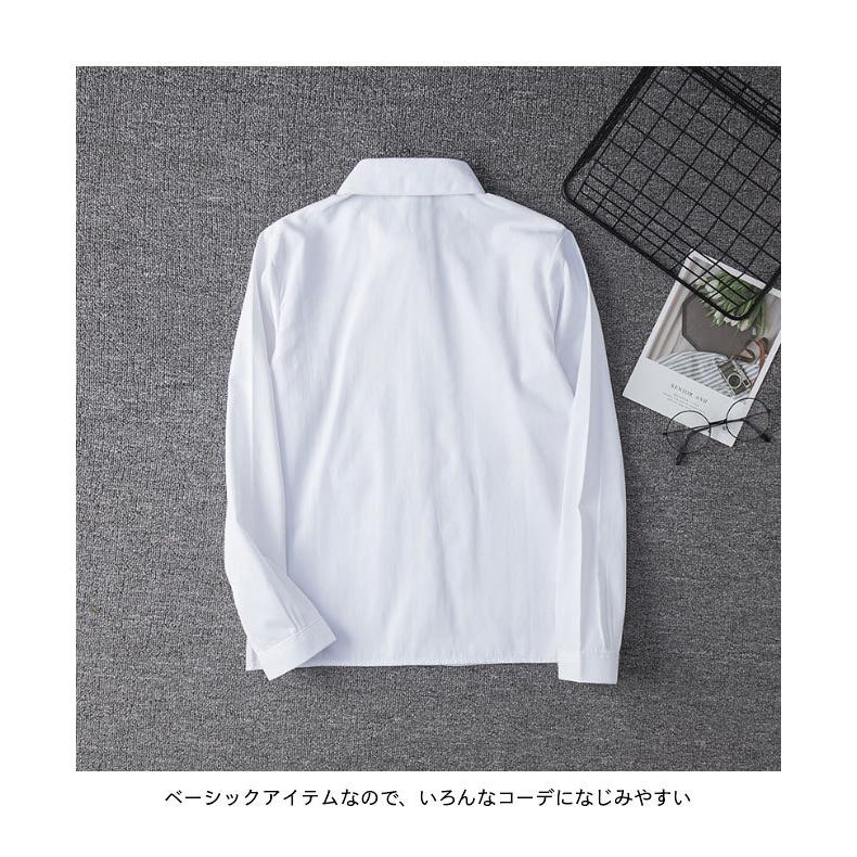 完売 送料無料 ブラウス 長袖 レディース スクールシャツ 角襟 白 Jk 制服 ワイシャツ 女子高生 長袖シャツ 学生服 ピンク 長袖ブラウス コットン Heartlandgolfpark Com