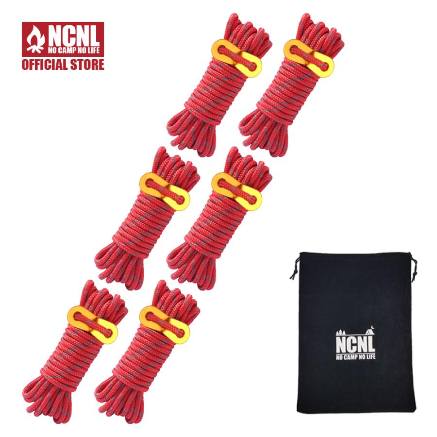 NCNL NO CAMP LIFE パラコード テントロープ ガイロープ 反射材入り 耐