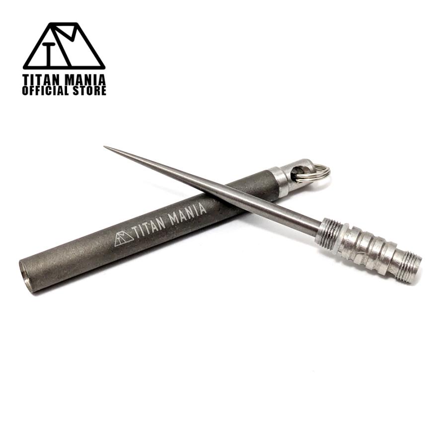 つまようじ TITAN MANIA（チタンマニア） つまようじ 爪楊枝 チタン製 携帯用 便利