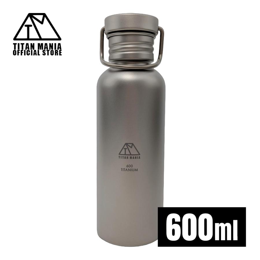 【未使用】チタン　ボトル　軽量 TITAN MANIA チタンマニア 水筒 ボトルマグ チタン製 M 600ml