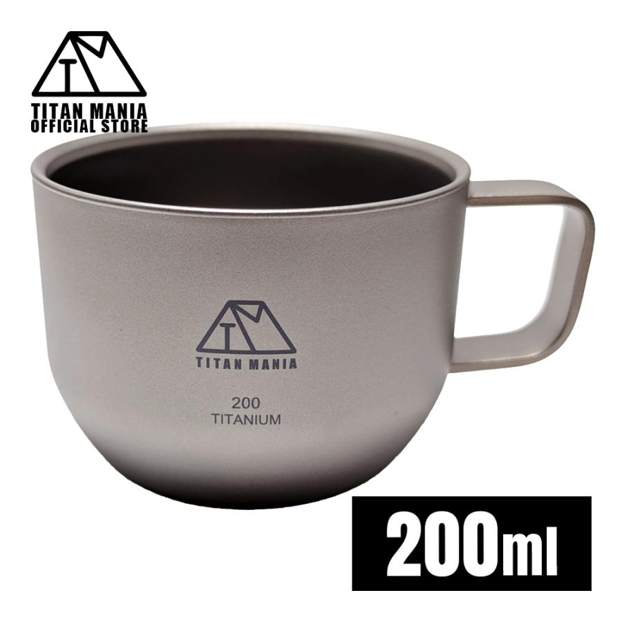 TITAN MANIA（チタンマニア） チタンマグカップ コーヒーカップ 200ml