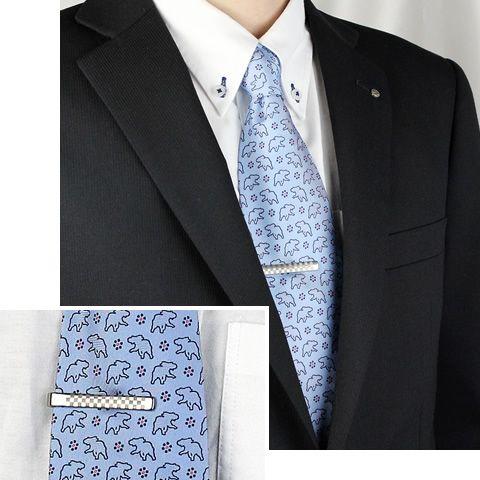 ネクタイピン チタン 市松模様 名入れ可能 タイピン タイバー タイホルダー スーツ 日本製 金属アレルギー対応 NTP02 レジエ レジェ leger | leger | 06