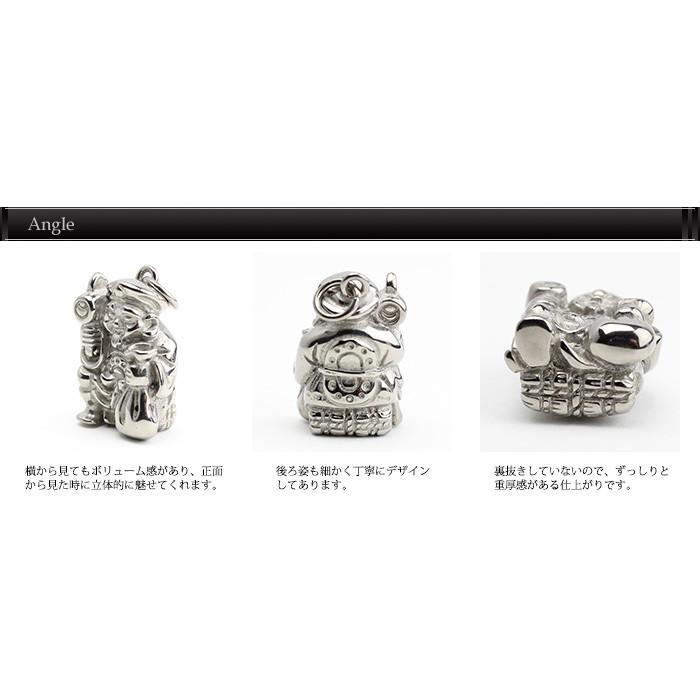 チタン ペンダントトップ 七福神 大黒天 T183 お守り 記念品 父の日 退職祝い　金属アレルギー対応 レジエ レジェ leger | leger | 02
