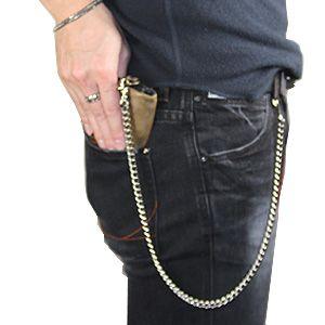 チタン ウォレット チェーン WC01-2 59cm カラビナ・フック メンズ 喜平 金属アレルギー対応 レジエ レジェ leger | ブランド登録なし | 02