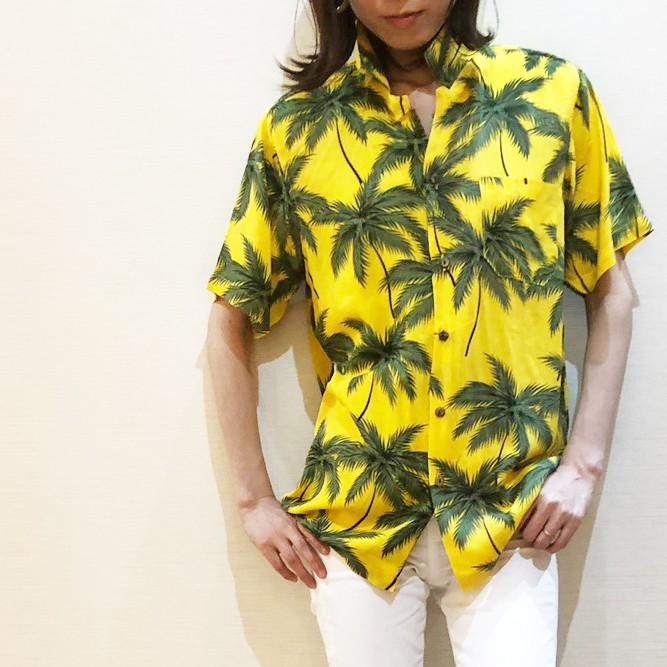 アロハシャツ ヤシの木 パーム レディース メンズ ユニセックス