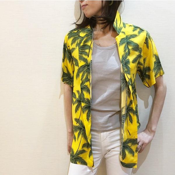アロハシャツ ヤシの木 パーム レディース メンズ ユニセックス
