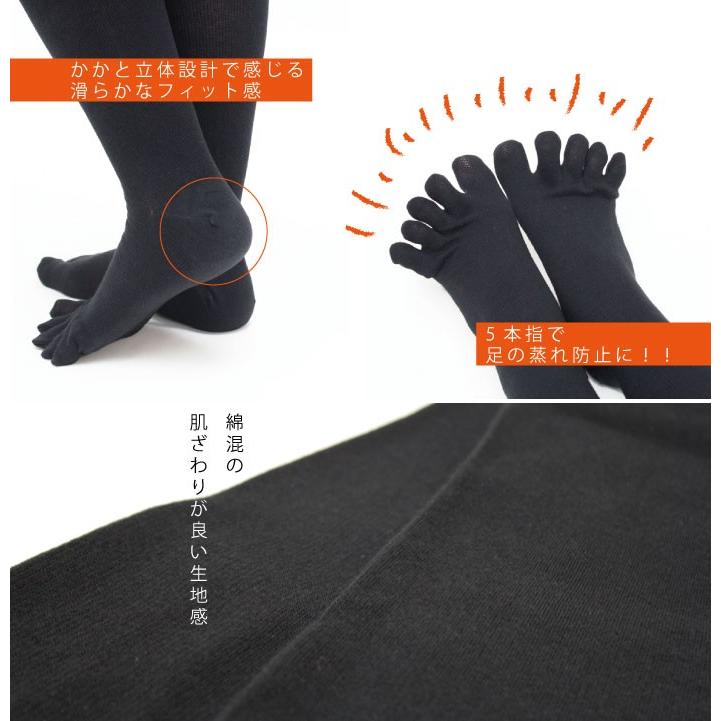 REGART（レガルト） 5本指 レディース 靴下 着圧ソックス 綿混 着圧