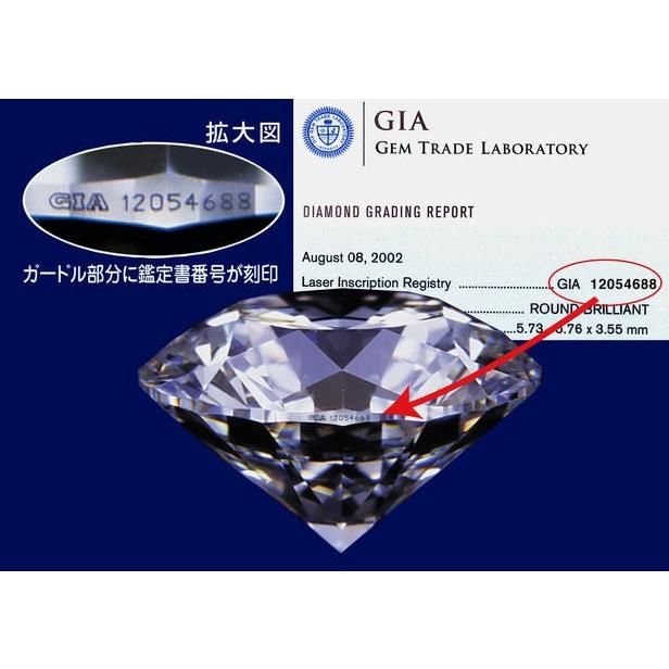 0.7カラット D VS1 3EXT GIA プラチナ ダイヤモンドネックレス 一粒