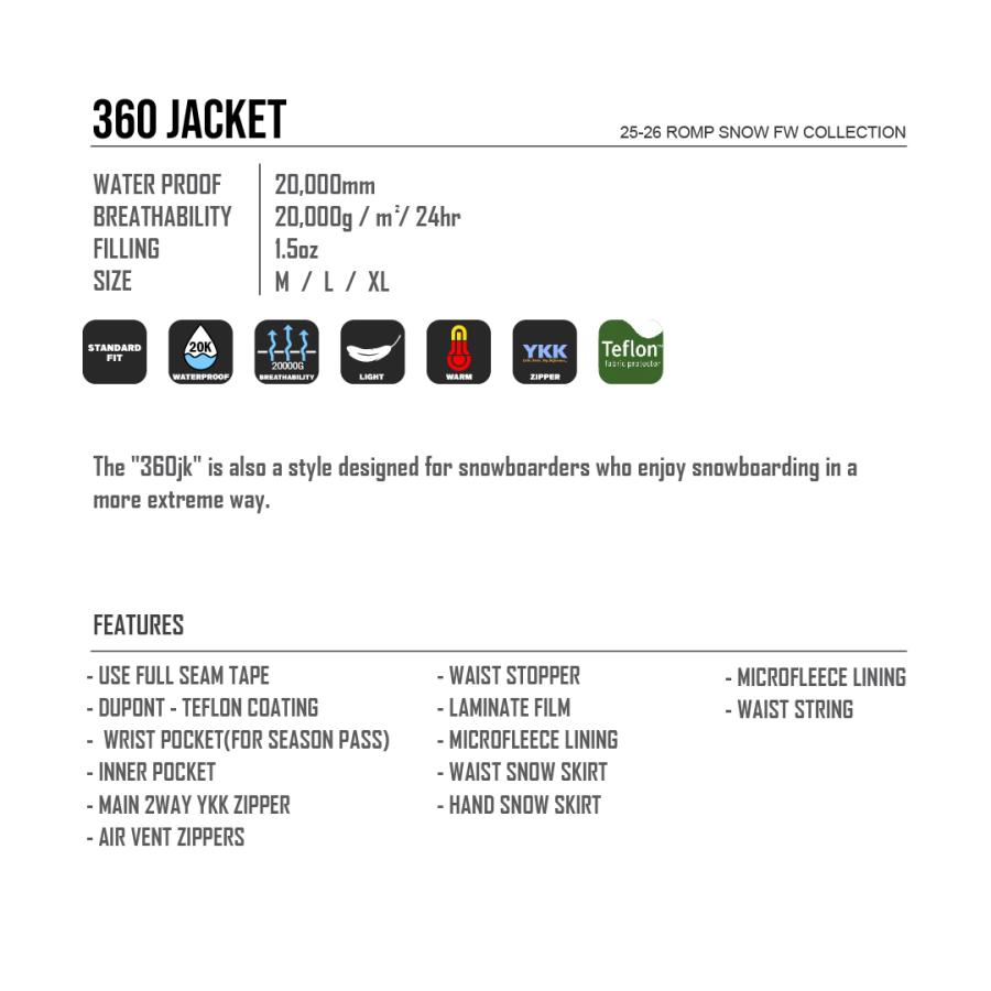 Romp 360 Jacket / korea スノーボードウェア/韓国 snowboard jacket
