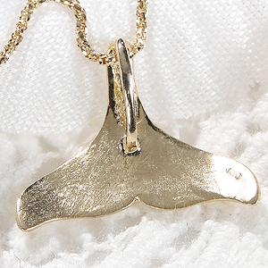 K18YG WHALE TAIL ペンダント 送料無料 K18 18金 18金 ゴールド ハワイ アロハ カヒコ クジラの尾 クジラのしっぽ プレゼント 人気 可愛い ペンダント ALH-0004の画像