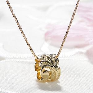 K18YG ハワイアン ジュエリー MAILE ペンダント 送料無料 K18 18金 18金 ゴールド ハワイ アロハ カヒコ 透かし マイレ 葉 ペンダント 地金のみ ALH-0005の画像