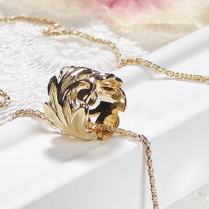 K18YG ハワイアン ジュエリー MAILE ペンダント 送料無料 K18 18金 18金 ゴールド ハワイ アロハ カヒコ 透かし マイレ 葉 ペンダント 地金のみ ALH-0005の画像