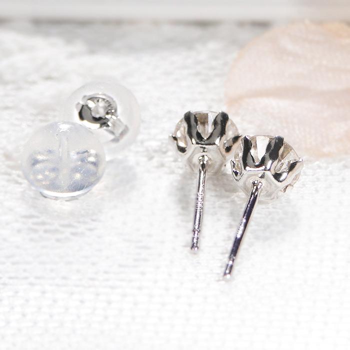 Pt900 K18YG 一粒 ダイヤモンド スタッドピアス 0.6ct シリコンダブルロックキャッチ 送料無料 品質保証書 K18 18金 ゴールド ダイヤ 定番 プラチナ ALH-0047の画像