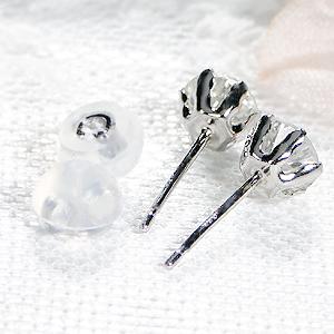 Pt900 K18YG 一粒 ダイヤモンド スタッド ピアス 1.0ct シリコンダブルロックキャッチ 送料無料 品質保証書 K18 18金 ゴールド 0.5ct プラチナ 定番 ALH-0051の画像