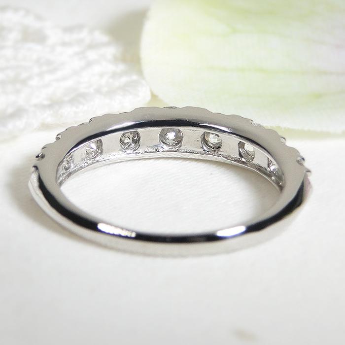 pt900 グラデーション ダイヤモンド エタニティ リング 1.0ct プラチナ 指輪 ダイヤ エタニティ ハーフ ジュエリー レディース  シンプル 人気 可愛い ALH-0093の画像