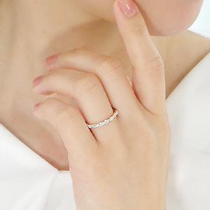 K18YG ダイヤモンド エタニティ リング 0.5ct K18 18金 ゴールド イエローゴールド 指輪 ダイヤ エタ ジュエリー レディース 0.5カラット 人気 ALH-0136の画像