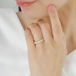 K18YG ミル打ち アンティーク ダイヤモンド エタニティ リング 0.30ct 18金 ゴールド イエローゴールド 指輪 ダイヤ エタ ドット ピンキー フチあり ALH-0138の画像