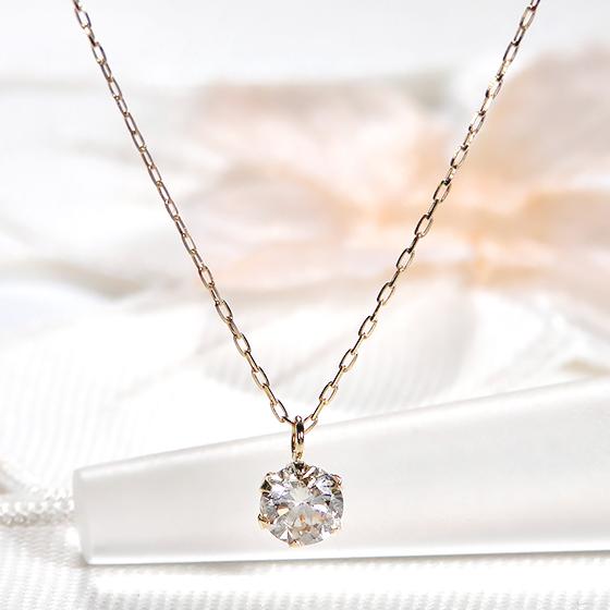 定番  K18YG Pt900 0.3ct 一粒 ダイヤモンド ネックレス 使いやすい シンプル 送料無料 18金 K18 イエローゴールド PT プラチナ 人気 ひと粒 1石 ALH-0225の画像