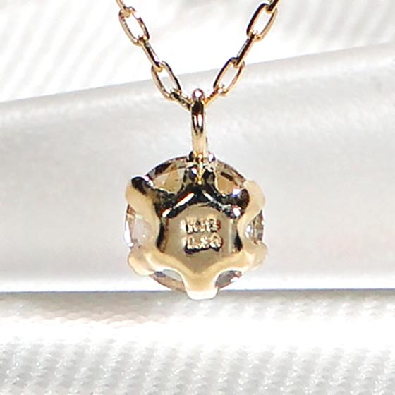 定番  K18YG Pt900 0.3ct 一粒 ダイヤモンド ネックレス 使いやすい シンプル 送料無料 18金 K18 イエローゴールド PT プラチナ 人気 ひと粒 1石 ALH-0225の画像