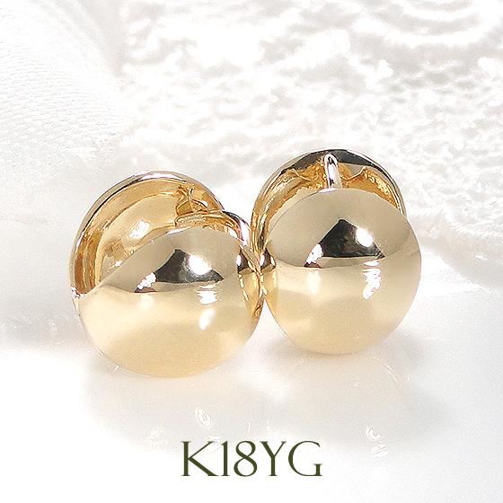 K18YG 中折れ 地金 ピアス 送料無料 18金 イエローゴールド ゴールド