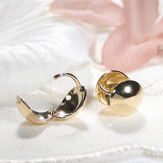 K18YG地金ピアス新品未使用品 K18YG 中折れ 地金 ピアス 送料無料 18金 イエローゴールド ゴールド