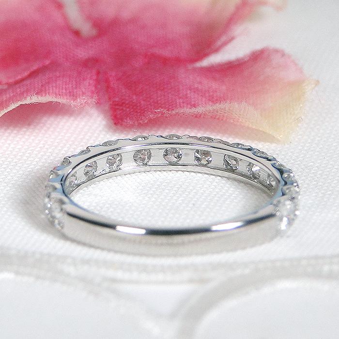 Pt900 ダイヤモンド エタニティ リング 1.0ct 送料無料 1カラット プラチナ 指輪 ダイヤ エタニティ ハーフエタ レディース ダイヤ ダイア シンプル ALH-0453の画像
