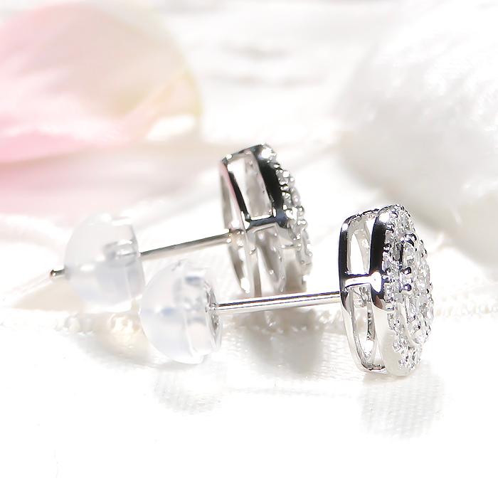 K18 YG WG 0.60ct ダイヤモンド ピアス 送料無料 18金 K18 上品 ゴールド 丸 ラウンド 華やか 円形 4月 誕生石 人気 プレゼント オシャレ スタッド ALH-0550の画像