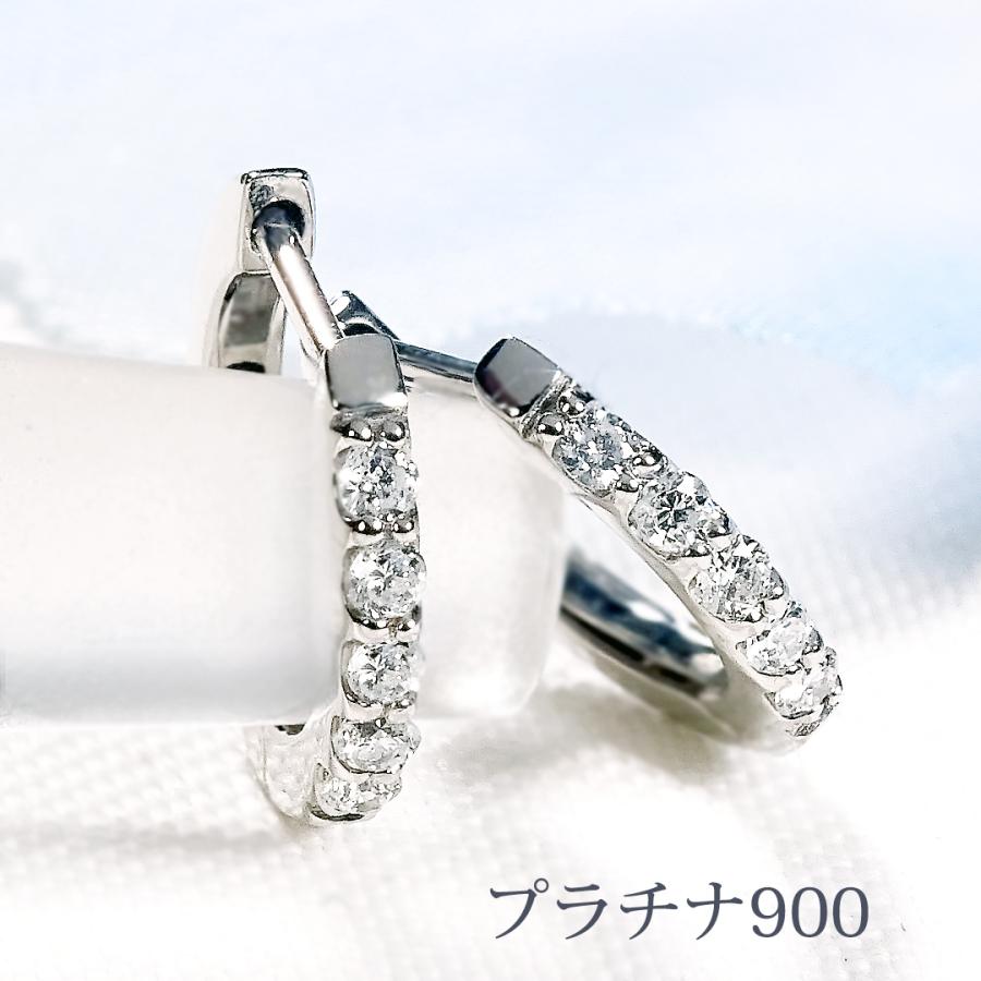 Pt900 K18 YG PG ダイヤモンド フープ ピアス 0.1ct  送料無料 18金 イエローゴールド ピンクゴールド ダイヤ 定番 キャッチレス 簡単装着 シンプル ALH-0602の画像
