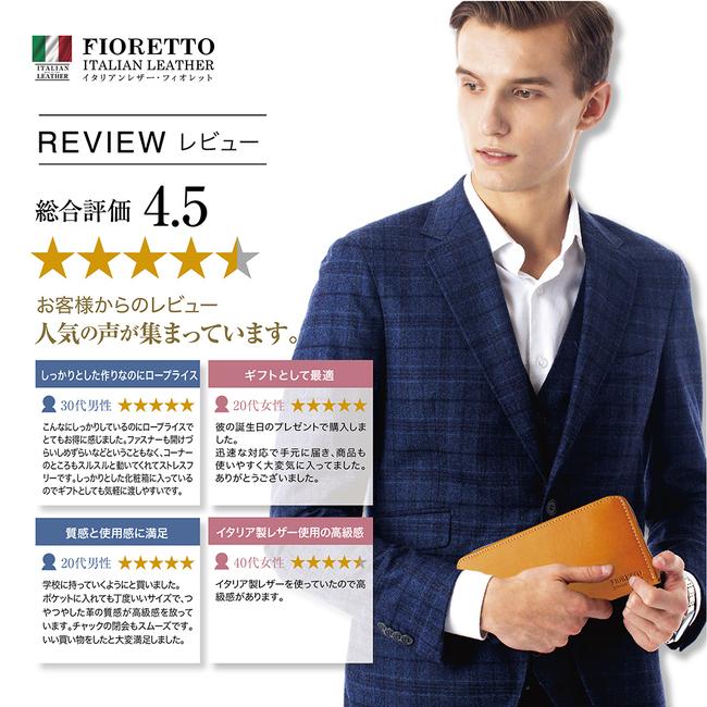 長財布 メンズ 財布 イタリアンレザーで作られた本物の1点 ランドファスナー 財布 本革 FIORETTO |  | 08