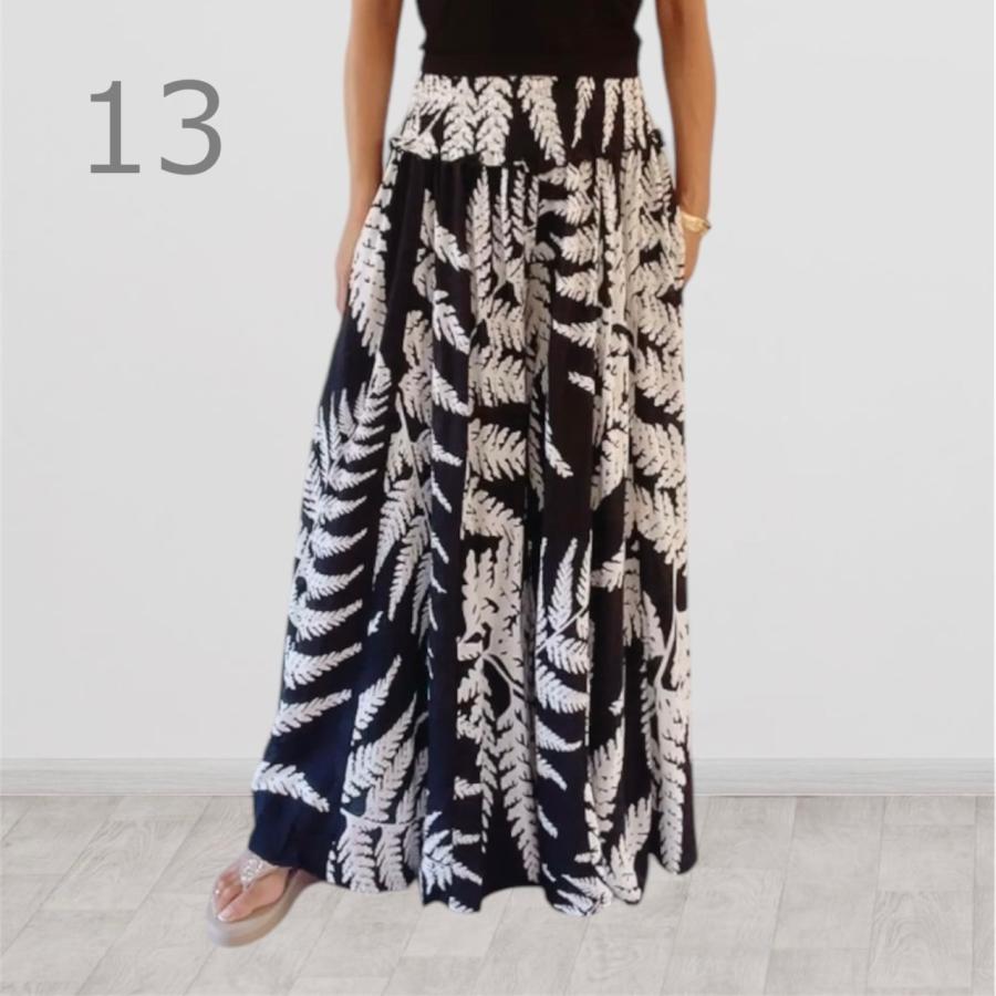 フレアワイドパンツ レディース ハワイ ハワイアン フラ フラダンス