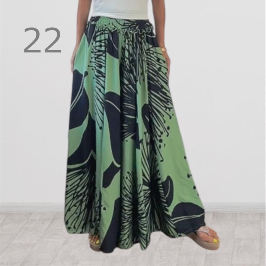 フレアワイドパンツ レディース ハワイ ハワイアン フラ