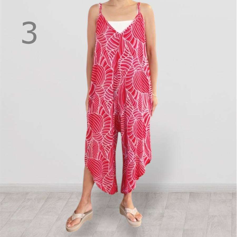 ジャンプスーツ レディース ハワイ ハワイアン フラ フラダンス