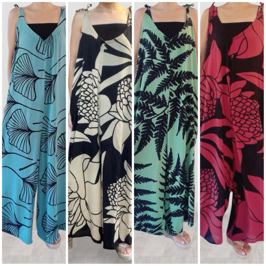 オールインワン レディース ハワイ ハワイアン フラ フラダンス ズボン