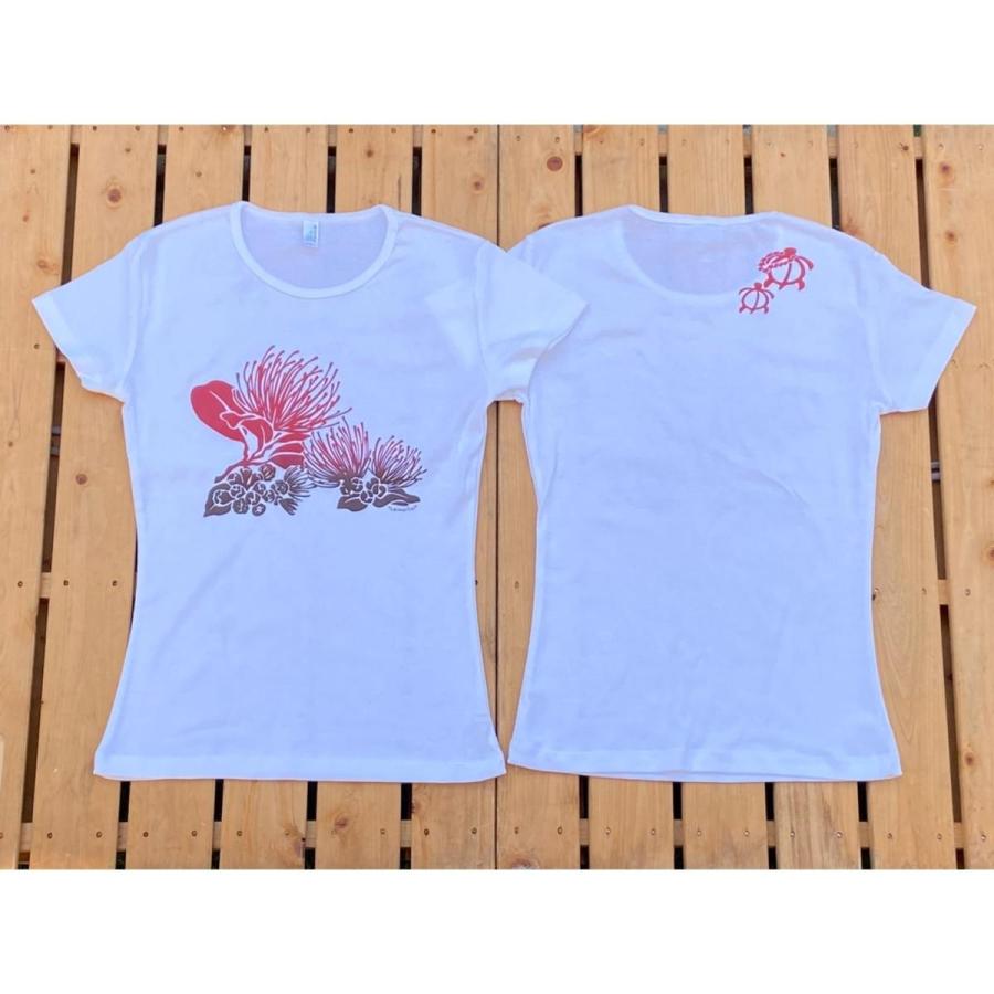 レフア 半袖Tシャツ フラ フラダンス レディース ハワイ ハワイアン