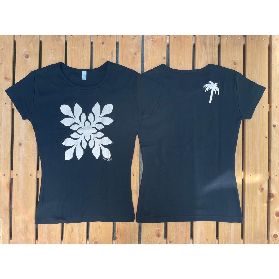 キルト 半袖Tシャツ フラ フラダンス レディース ハワイ ハワイアン