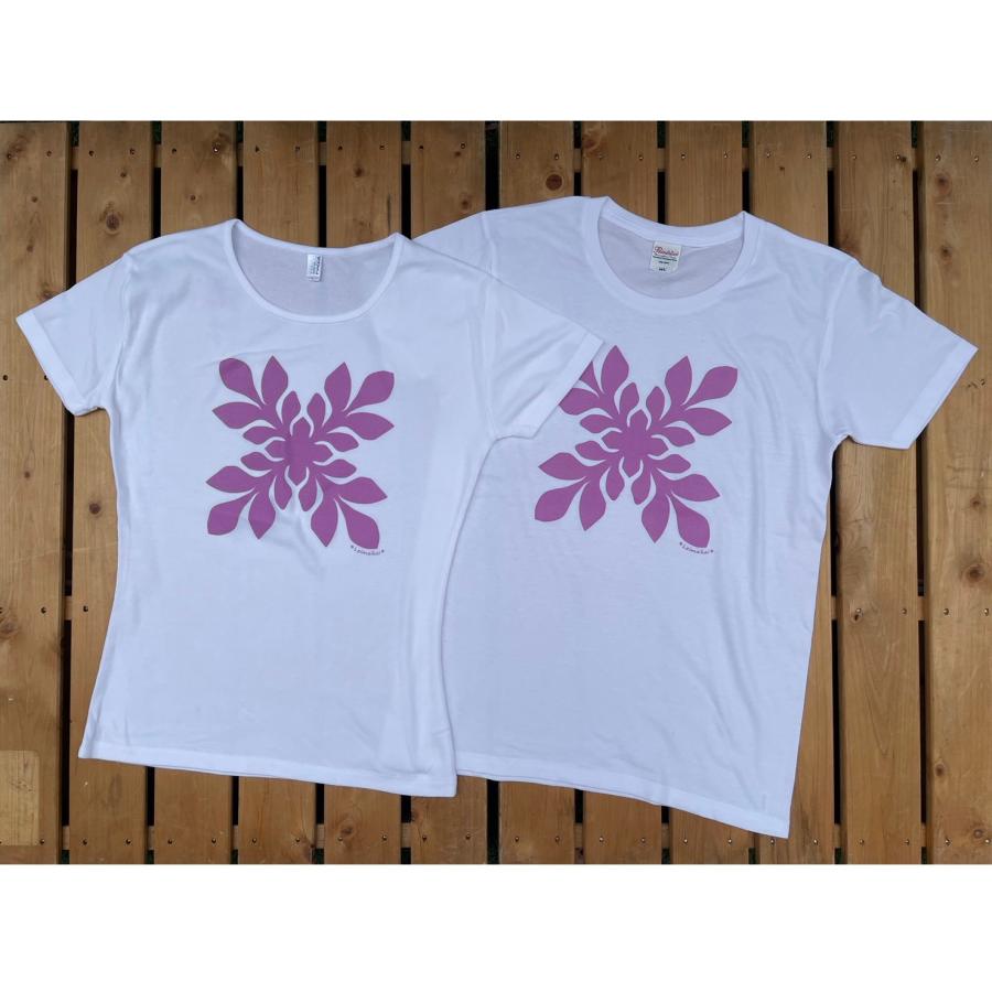キルト 半袖Tシャツ フラ フラダンス レディース ハワイ ハワイアン