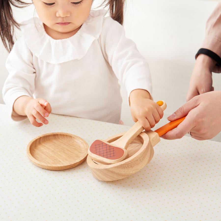 エドインター ジュージューくるりん！キッチン おままごとセット コンロ 木のおもちゃ 女の子 プレゼント 対象年齢 3歳〜 |  | 02