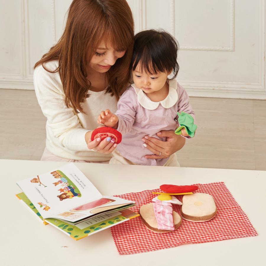 エドインター しょくぱんくんとサンドイッチ 知育玩具 出産祝い 誕生日 おままごと 布おもちゃ ままごと プレゼント えほんトイっしょ 対象年齢 1.5歳〜 |  | 01