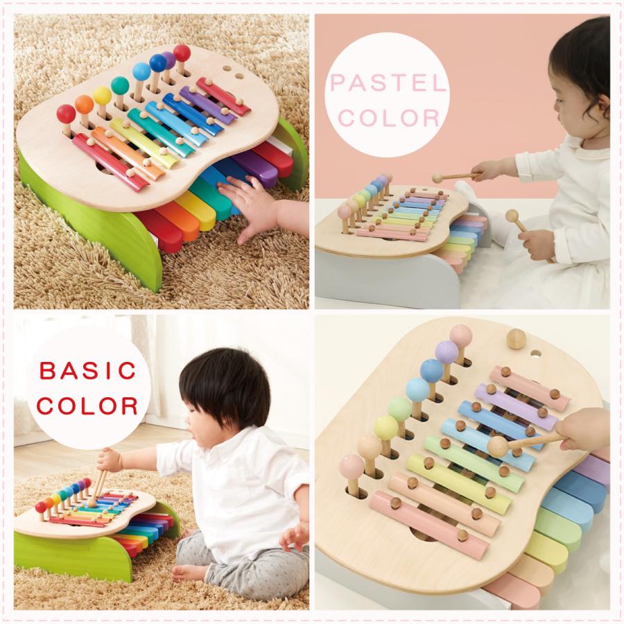 エドインター 森のメロディーメーカー スウィートメロディーメーカー ピアノ 鉄琴 出産祝い 木のおもちゃ 知育玩具 楽器 誕生日 対象年齢 1.5歳〜 |  | 03