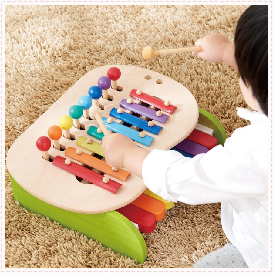 エドインター 森のメロディーメーカー スウィートメロディーメーカー ピアノ 鉄琴 出産祝い 木のおもちゃ 知育玩具 楽器 誕生日 対象年齢 1.5歳〜 |  | 05