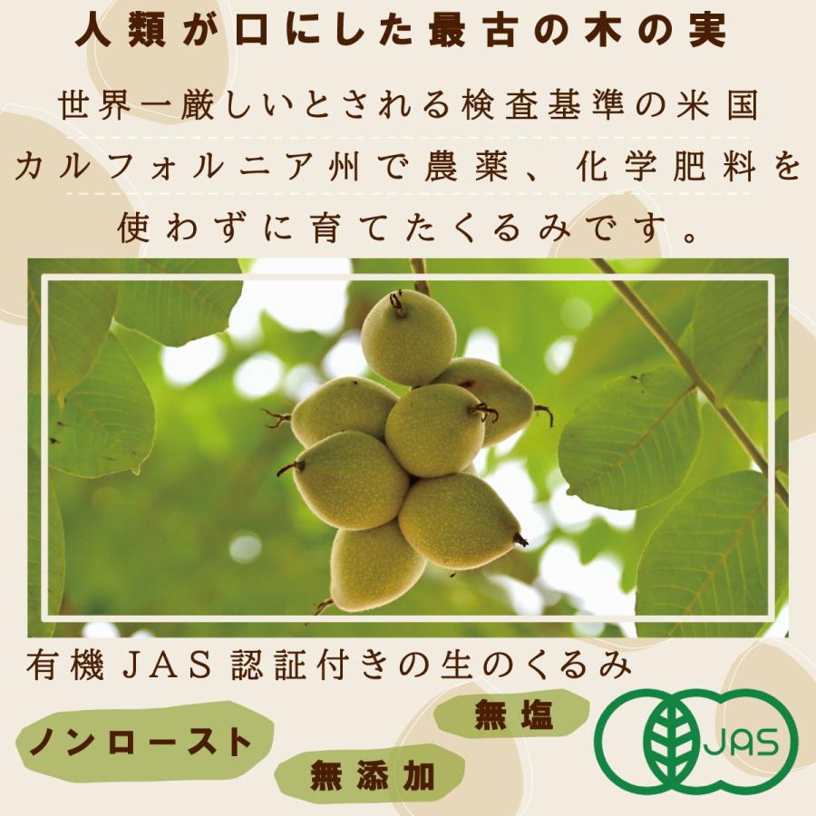 オーガニックくるみ（生）100g 有機JAS認証付き 無塩 無添加 ノンロースト 植物油不使用  ヴィーガンナッツ ローフード カリフォルニア産 |  | 02