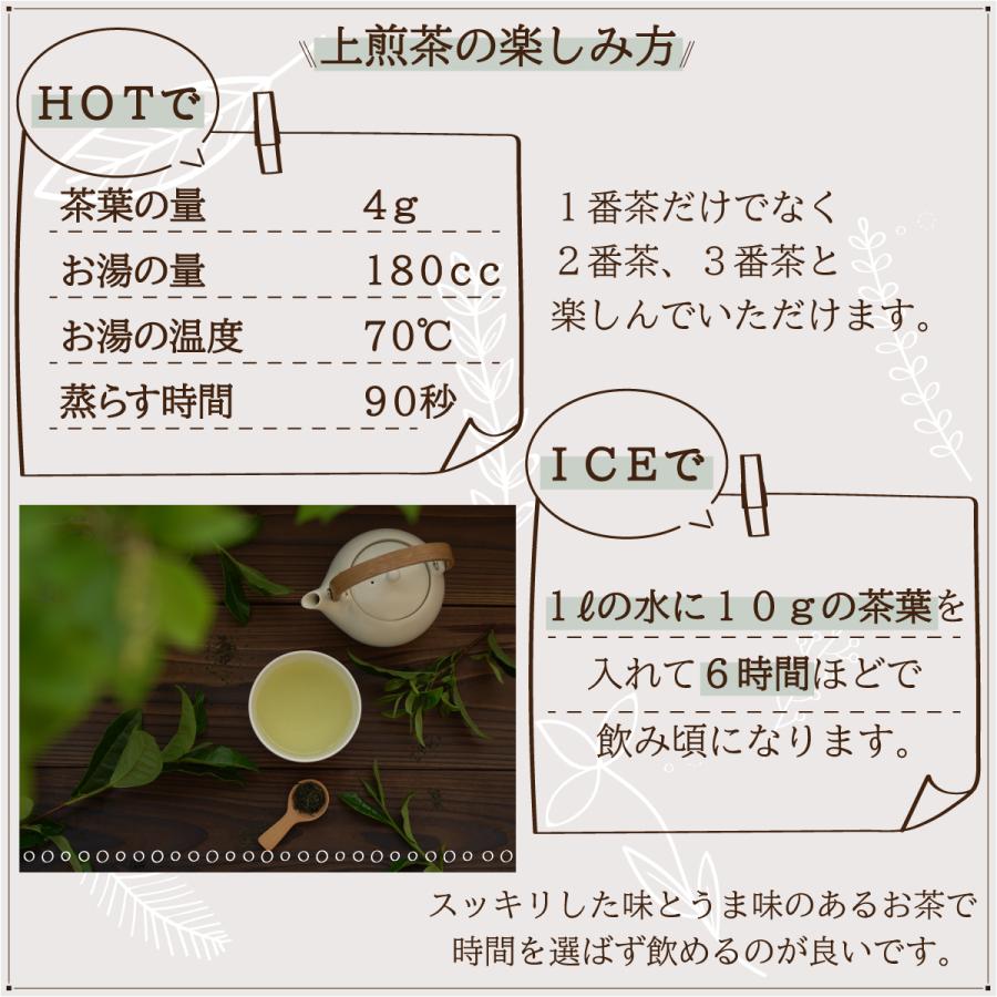 上煎茶 100g 農薬不使用 高級茶 生茶 やぶきた かわばた園 静岡産 | かわばた園 | 07