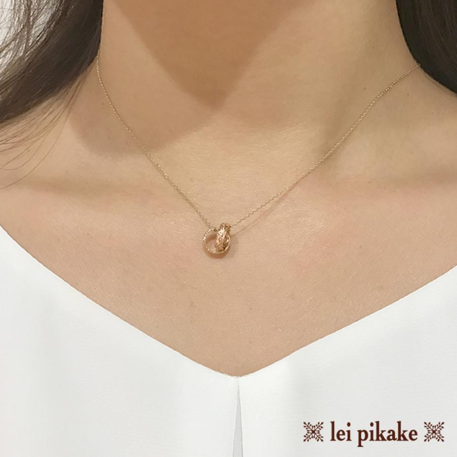 Maxi ピンクゴールド 14金 ダブルペンダント ハワイアンジュエリー K14 PG ネックレス ペンダントヘッド 5151-001-4 | ハワイアンジュエリー | 02