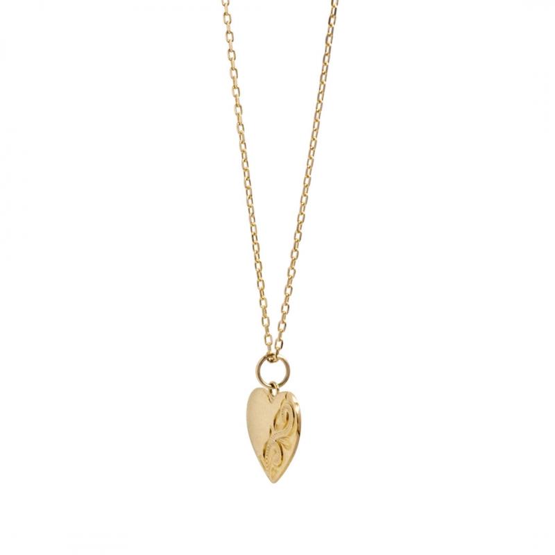 【正規品】Maxi ハワイアンジュエリー ネックレス マキシ 10K イエローゴールド  ゴールド ハートネックレス K10YG チェーンセット 送料無料 | ハワイアンジュエリー | 01