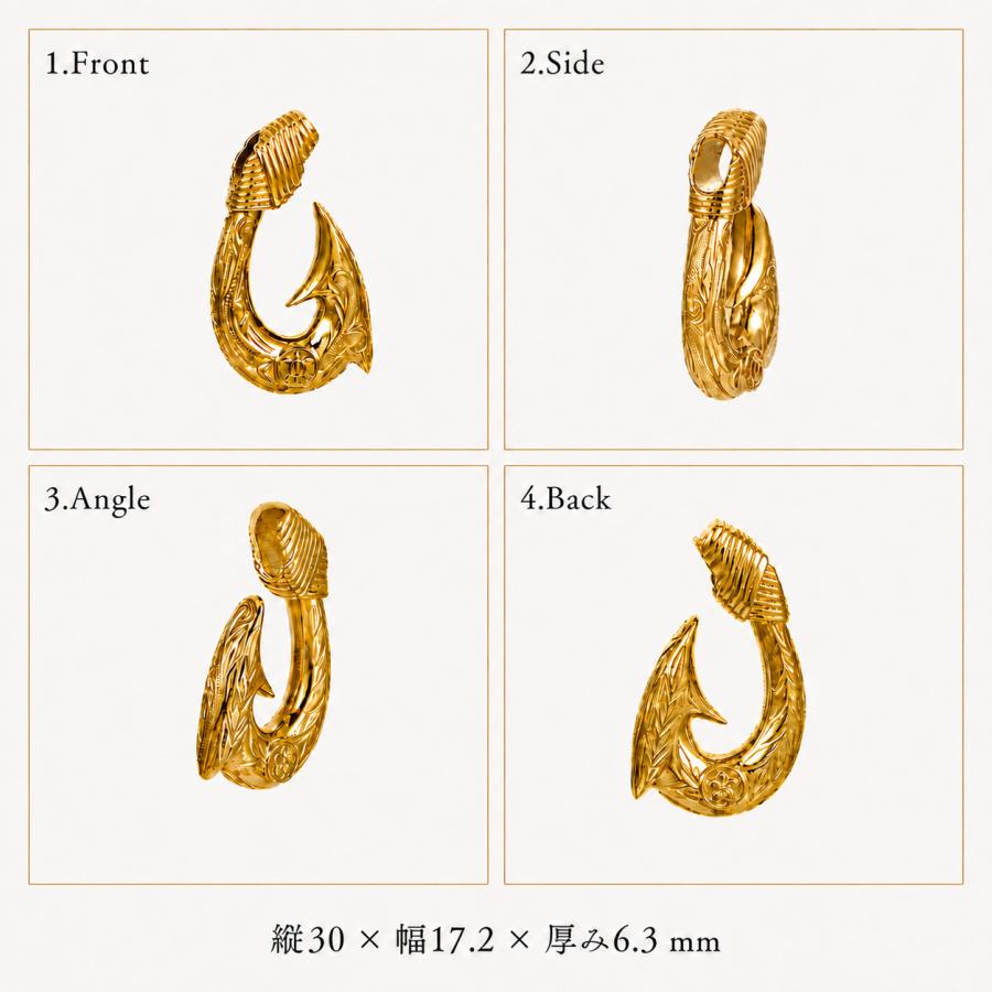 《選べる４色》ハワイアンジュエリー リバーシブル New フィッシュフック モアナ ネックレス ペンダント 金属アレルギー サージカルステンレス 316L | ハワイアンジュエリー | 05