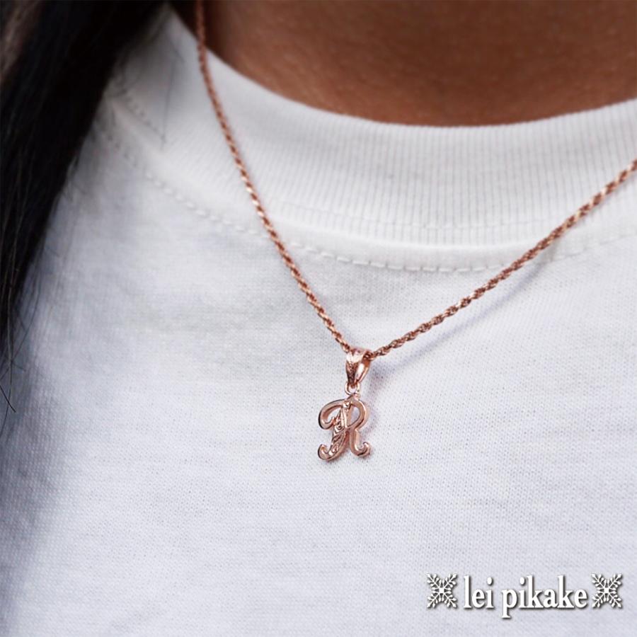 ハワイアンジュエリー ネックレス ペンダント ミニ イニシャル