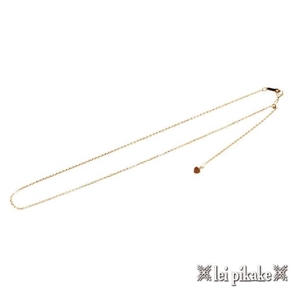 ハワイアンジュエリー　チェーン　ゴールドチェーン　10Kイエローゴールド　あずきチェーン・アジャスター付0.34mm-45cm【送料無料】_1