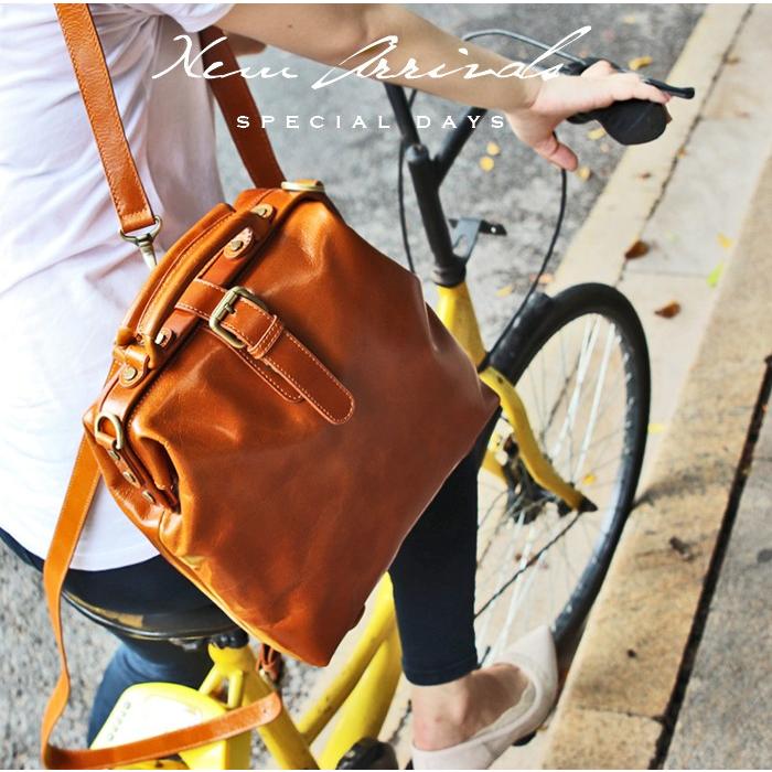 3-126 牛革 軽量 本革 レザー レディース リュックサック バッグ 女性